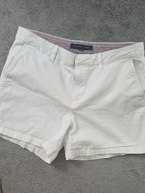 Tommy Hilfiger White Cotton Blend Women’s Shorts